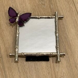 NEW - Silver & Purple Butterfly Frame by Z Gallerie